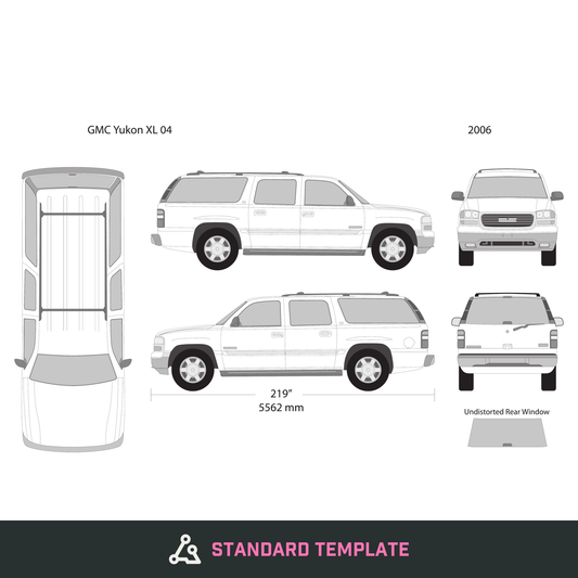 2006 GMC Yukon vector wrap template V04, Design-Ready PDF - GravBase