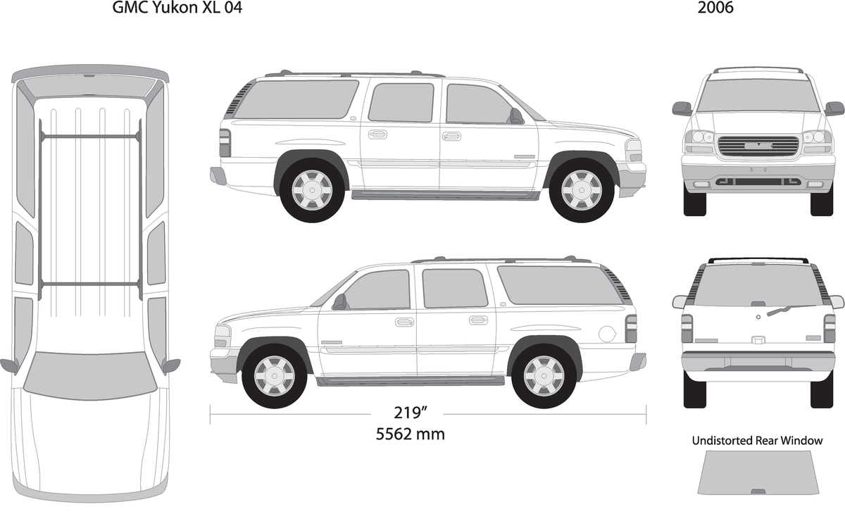 2006 Gmc Yukon V04 Vehicle Wrap Template