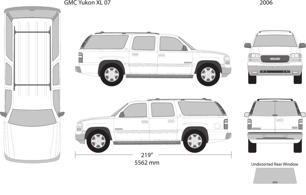 2006 GMC Yukon vector wrap template V07, Design-Ready PDF - GravBase