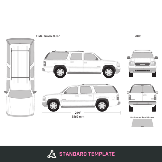 2006 GMC Yukon vector wrap template V07, Design-Ready PDF - GravBase