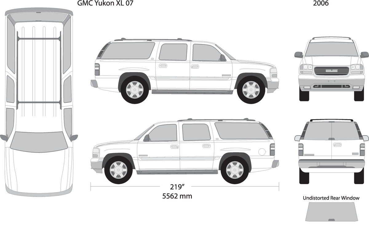 2006 Gmc Yukon V07 Vehicle Wrap Template