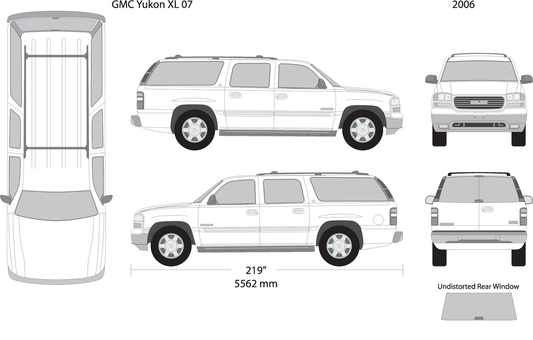 2006 Gmc Yukon V07 Vehicle Wrap Template