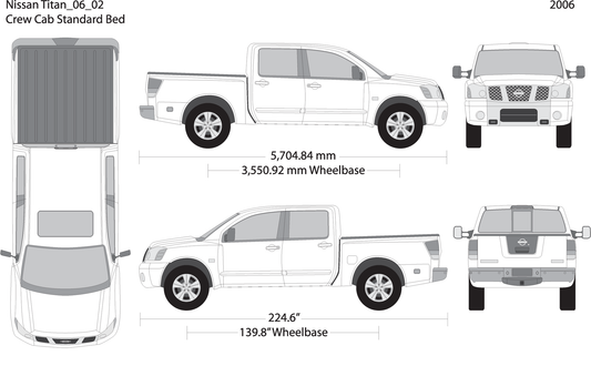 2006 Nissan Titan V02 Vehicle Wrap Template