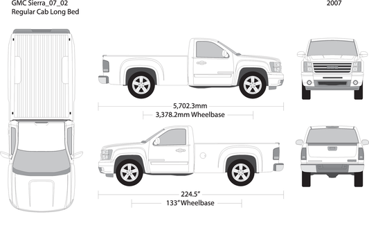 2007 Gmc Sierra 1500 V02 Vehicle Wrap Template