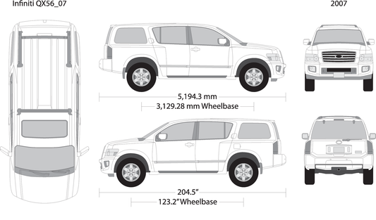 2007 Infiniti Qx56 V07 Vehicle Wrap Template