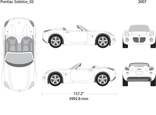 2007 Pontiac Solstice V02 Vehicle Wrap Template