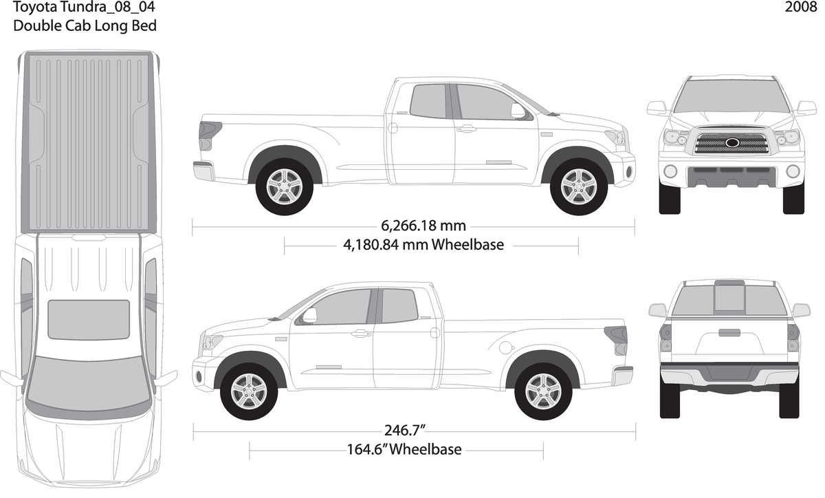 2008 Toyota Tundra V04 Vehicle Wrap Template