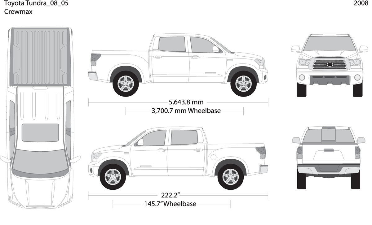 2008 Toyota Tundra V05 Vehicle Wrap Template