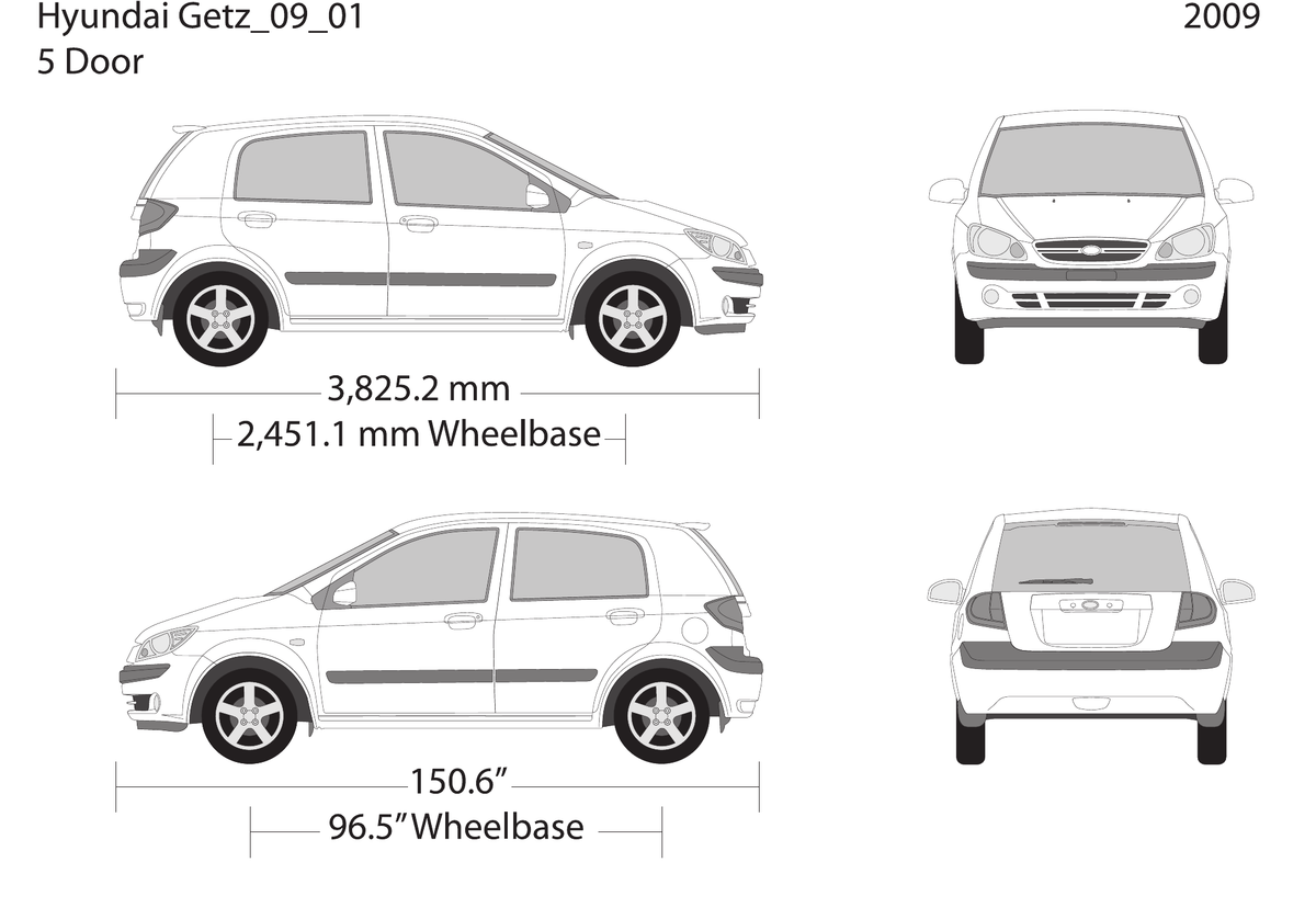 2009 Hyundai Getz Vector Wrap Template - GravBase