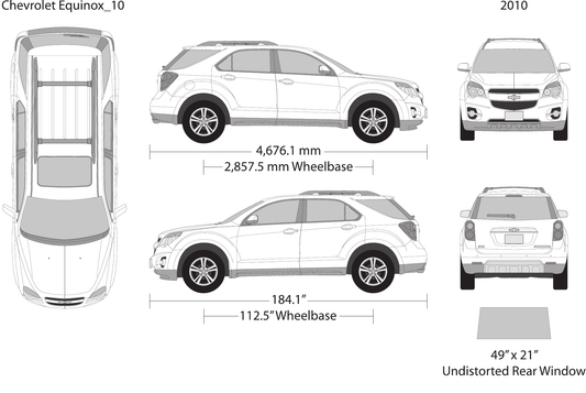2010 Chevy Equinox Vector Wrap Template - GravBase