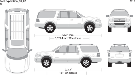 2010 Ford Expedition V02 Vehicle Wrap Template