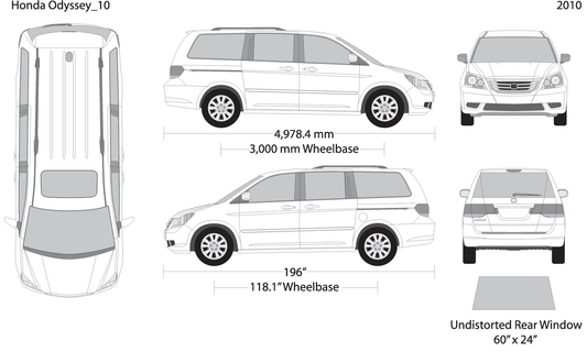 2010 Honda Odyssey V10 Vehicle Wrap Template