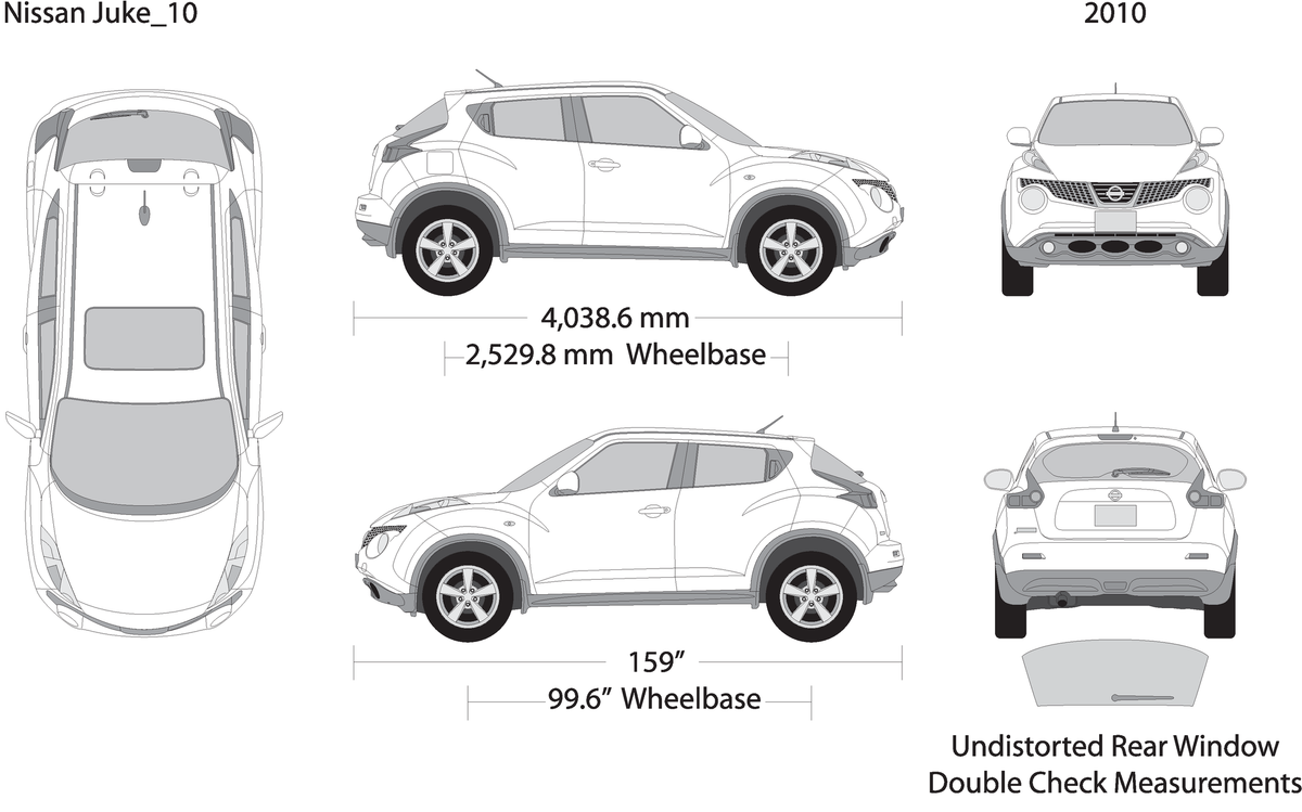 2010 Nissan Juke V10 Vehicle Wrap Template