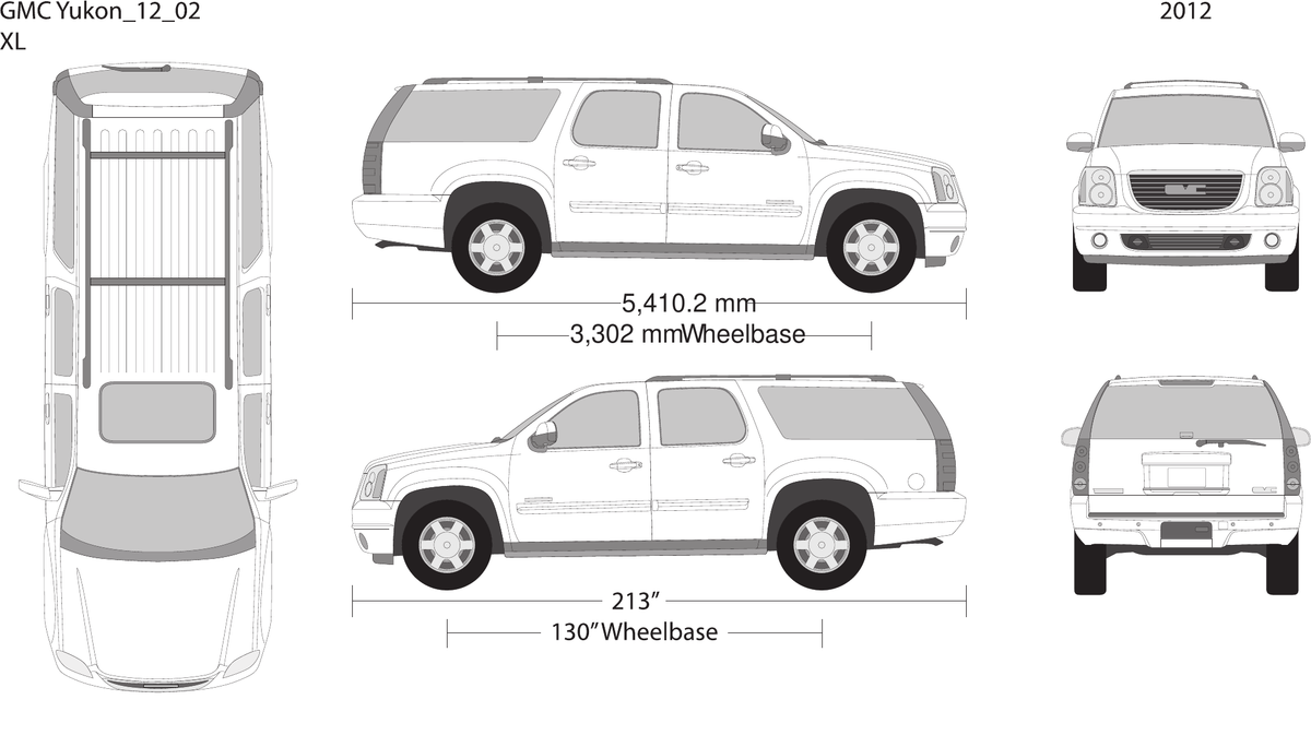 2012 GMC Yukon vector wrap template V02, Design-Ready PDF - GravBase