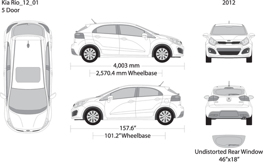 2012 Kia Rio5 V01 Vehicle Wrap Template