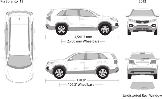 2012 Kia Sorento vector wrap template, Design-Ready PDF - GravBase