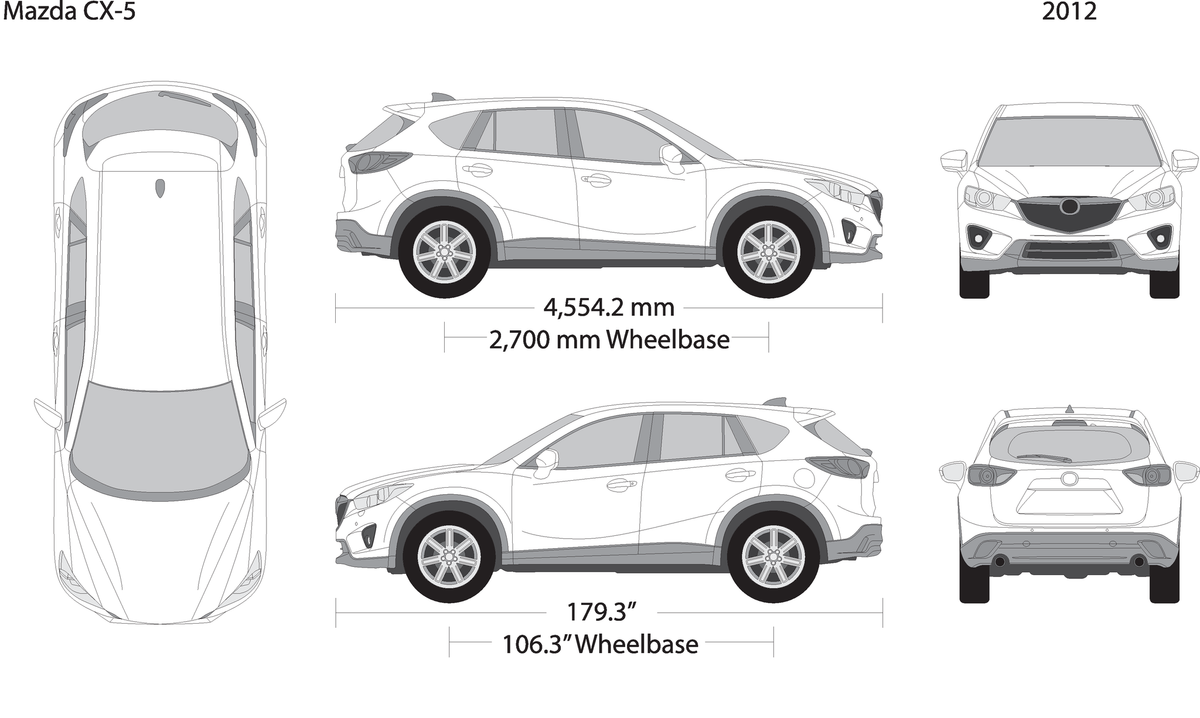 2012 Mazda Cx 5 V12 Vehicle Wrap Template