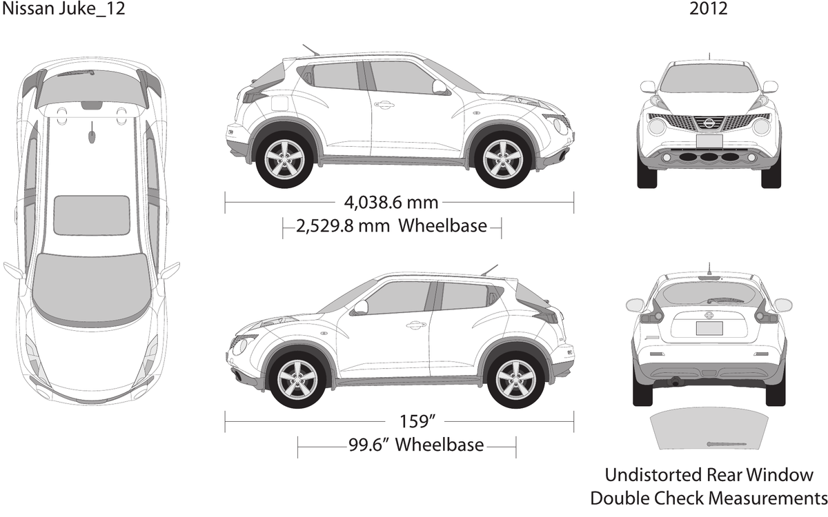 2012 Nissan Juke vector wrap template, Design-Ready PDF - GravBase
