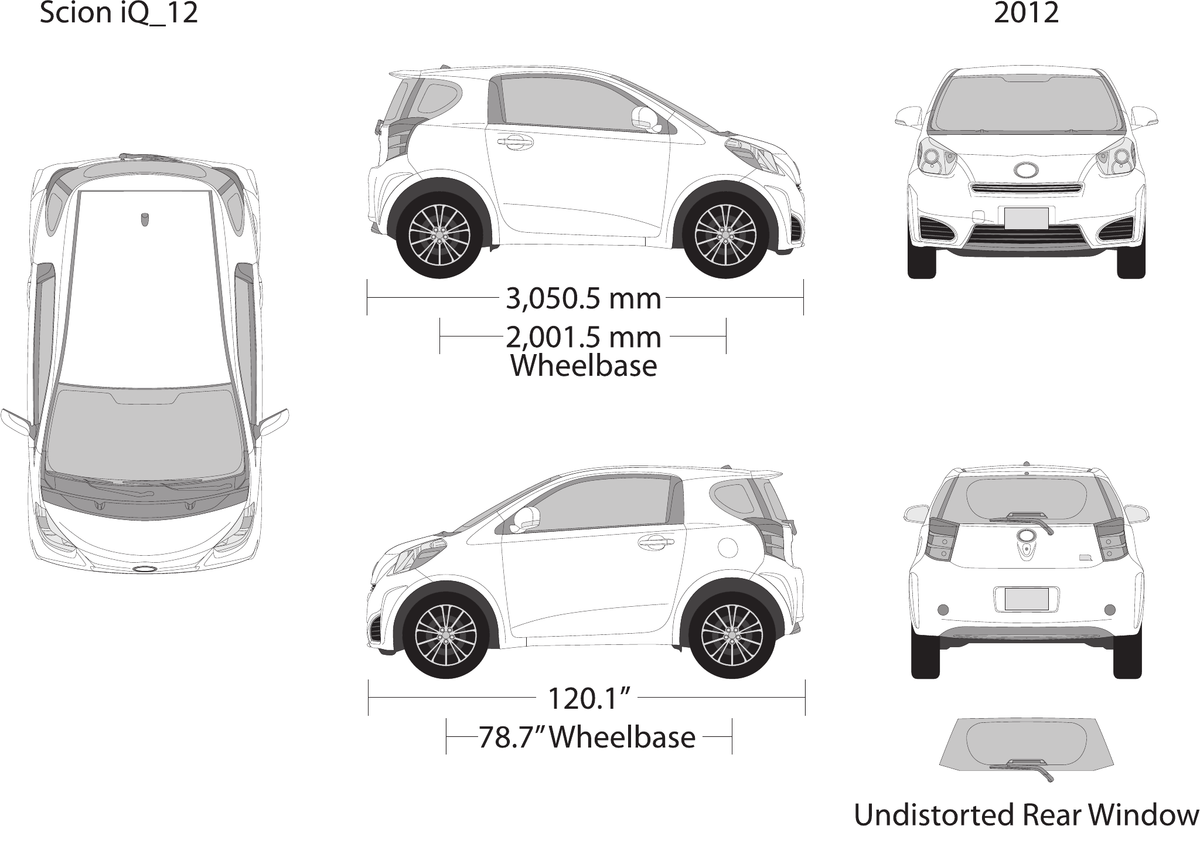 2012 Scion Iq Vector Wrap Template - GravBase