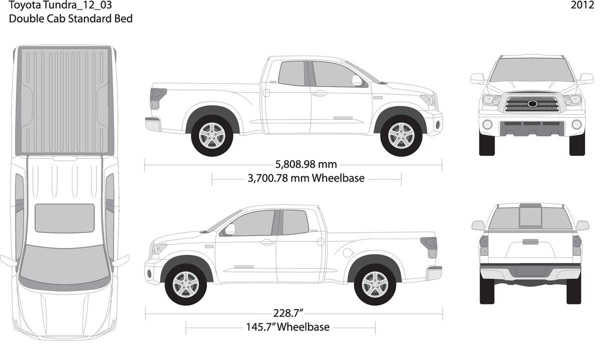 2012 Toyota Tundra V03 Vehicle Wrap Template