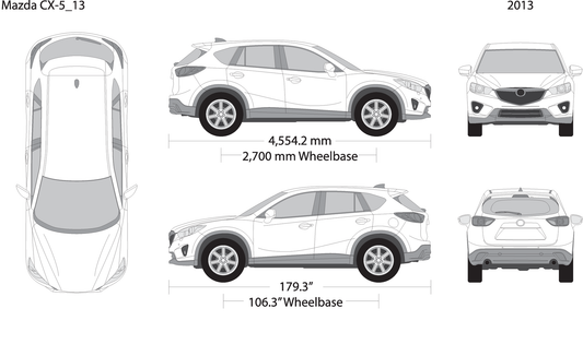 2013 Mazda Cx 5 V13 Vehicle Wrap Template