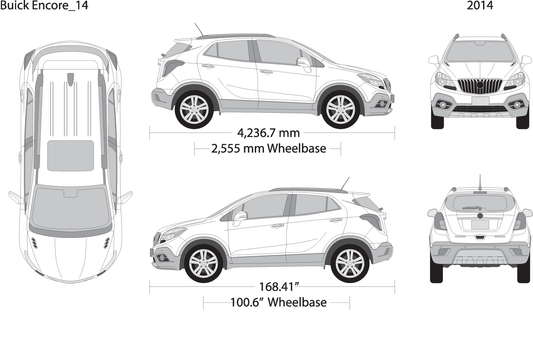 2014 Buick Encore V14 Vehicle Wrap Template