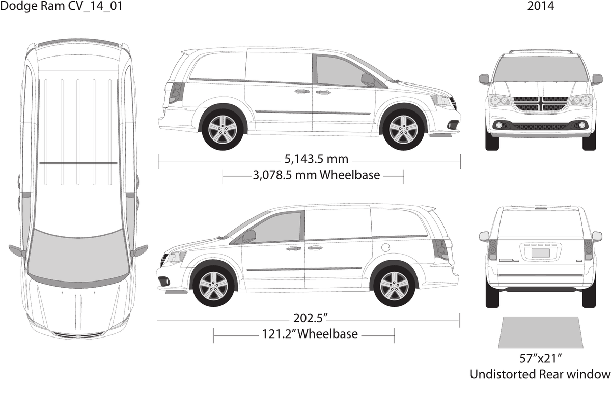 2014 Dodge Ram CV vector wrap template, Design-Ready PDF - GravBase