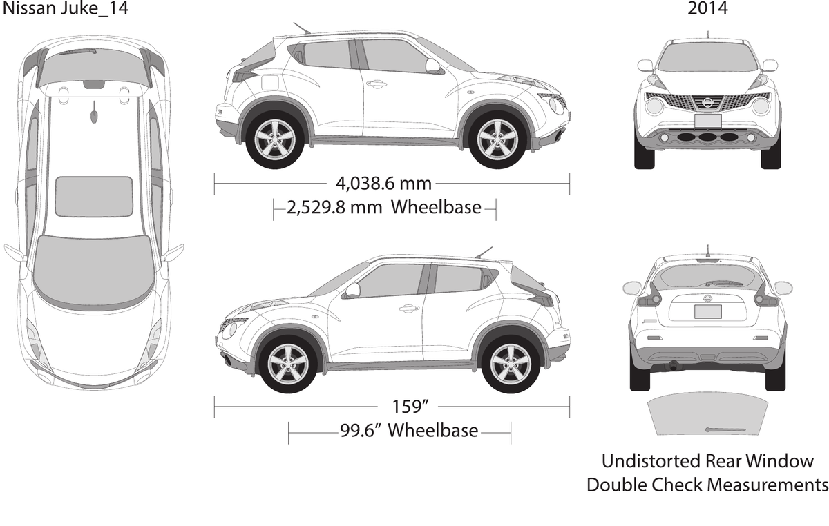 2014 Nissan Juke vector wrap template, Design-Ready PDF - GravBase