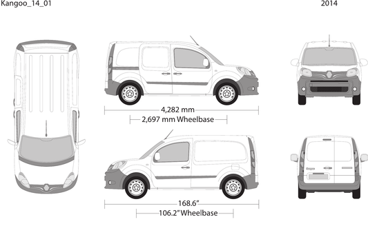 2014 Renault Kangoo Vector Wrap Template - GravBase