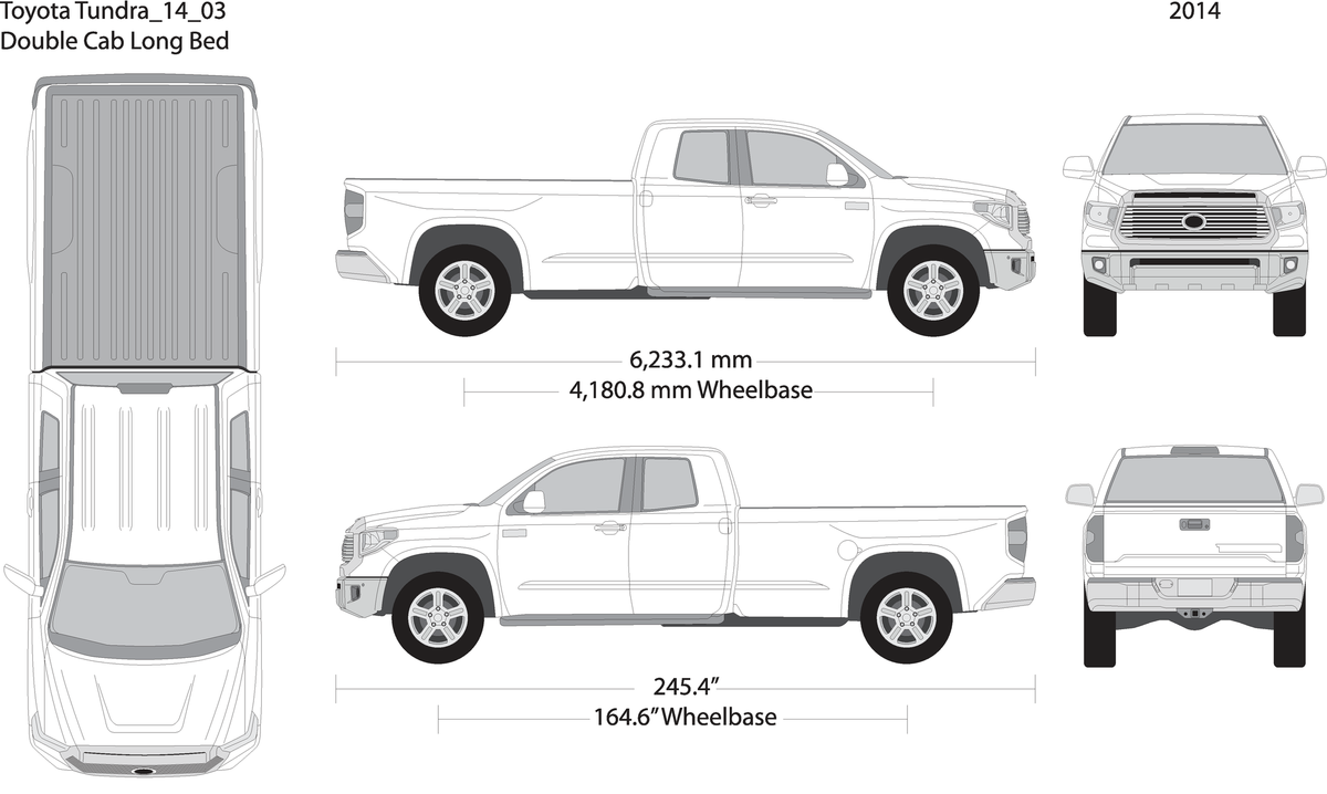 2014 Toyota Tundra V03 Vehicle Wrap Template