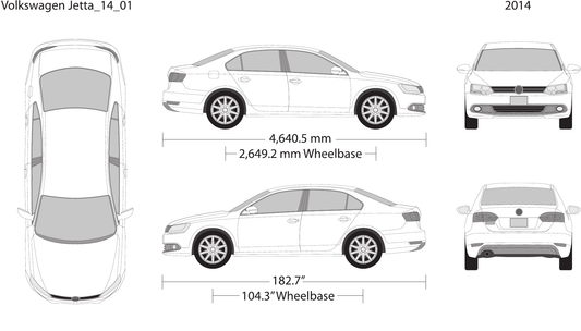 2014 Volkswagen Jetta vector wrap template V01, Design-Ready PDF - GravBase