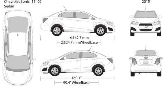 2015 Chevy Sonic vector wrap template V02, Design-Ready PDF - GravBase