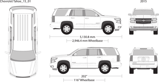 2015 Chevy Tahoe vector wrap template, Design-Ready PDF - GravBase