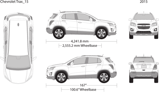 2015 Chevy Trax Vector Wrap Template - GravBase