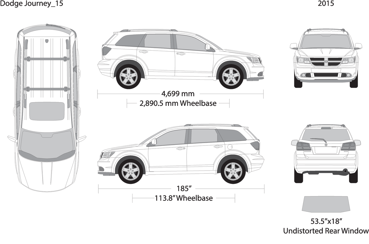 2015 Dodge Journey V15 Vehicle Wrap Template
