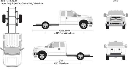 2015 Ford F 350 V09 Vehicle Wrap Template