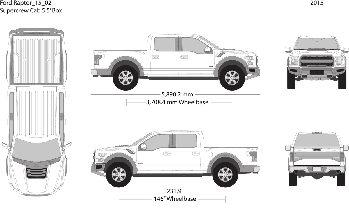 2015 Ford Raptor vector wrap template V02, Design-Ready PDF - GravBase