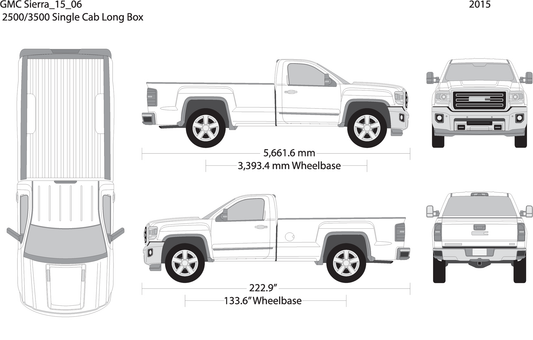 2015 Gmc Sierra 2500 3500 Hd V06 Vehicle Wrap Template