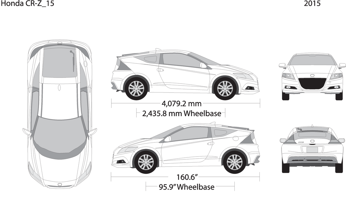 2015 Honda Cr Z V15 Vehicle Wrap Template