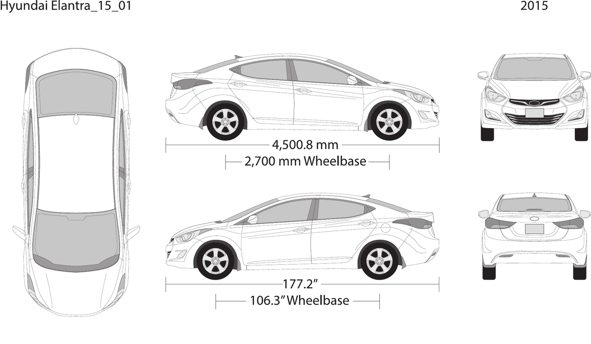 2015 Hyundai Elantra Vector Wrap Template - GravBase