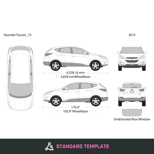 2015 Hyundai Tucson vector wrap template, Design-Ready PDF - GravBase