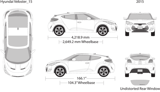 2015 Hyundai Veloster vector wrap template, Design-Ready PDF - GravBase