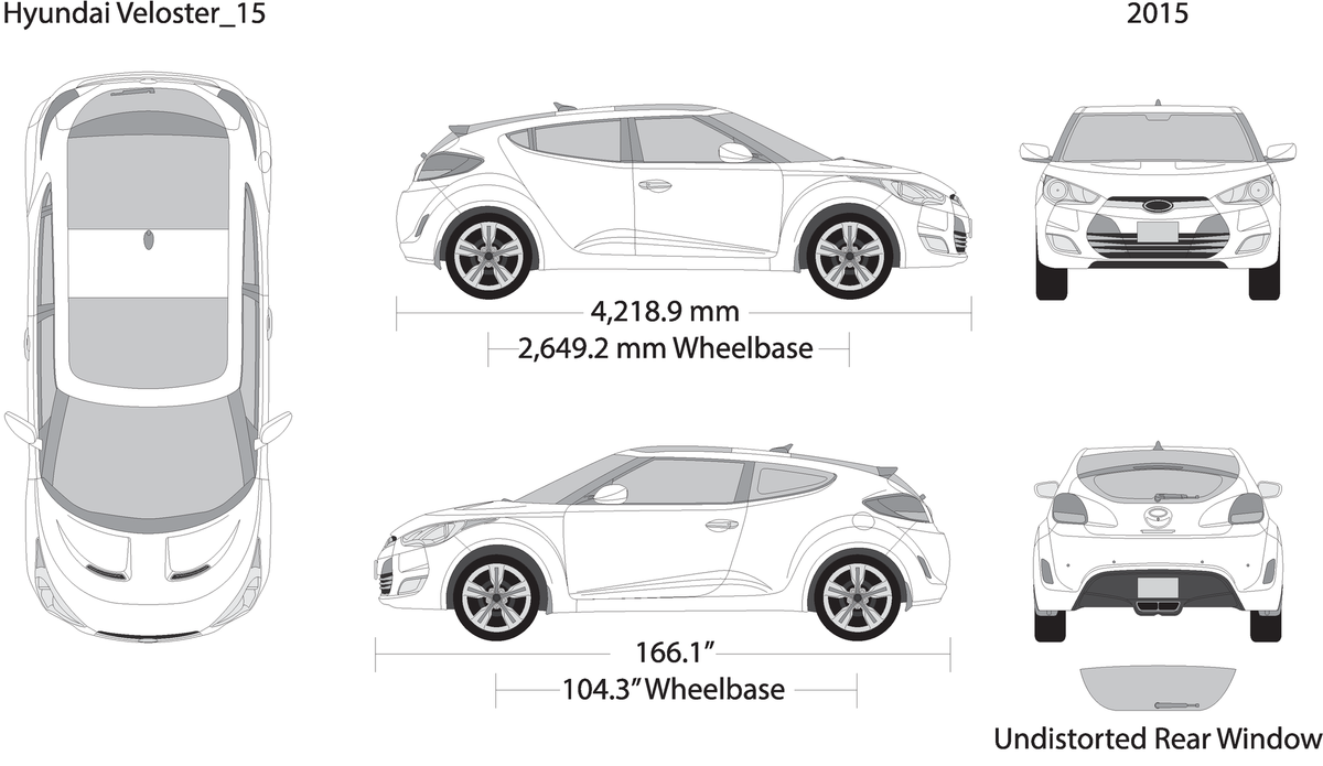 2015 Hyundai Veloster V15 Vehicle Wrap Template