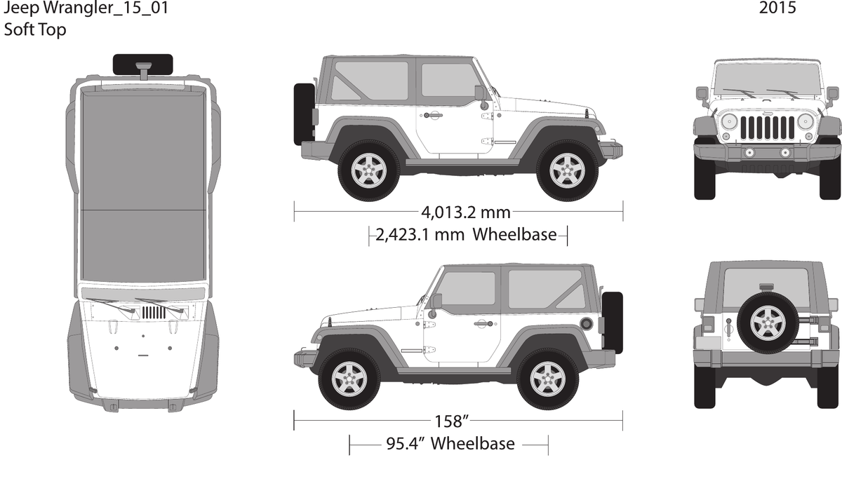 2015 Jeep Wrangler vector wrap template V01, Design-Ready PDF - GravBase