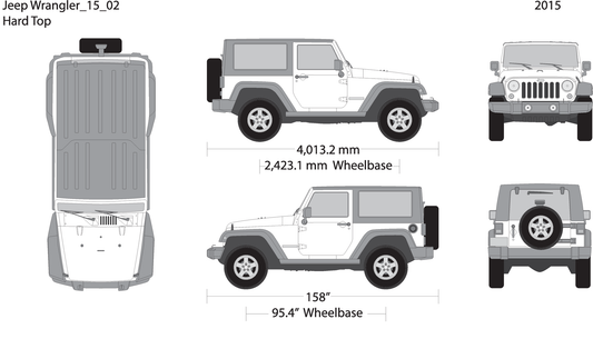 2015 Jeep Wrangler V02 Vehicle Wrap Template