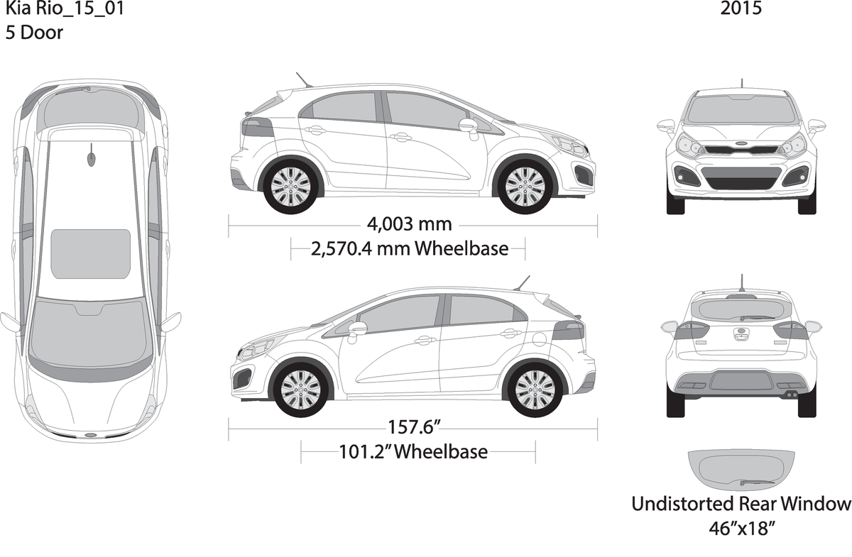2015 Kia Rio5 V01 Vehicle Wrap Template