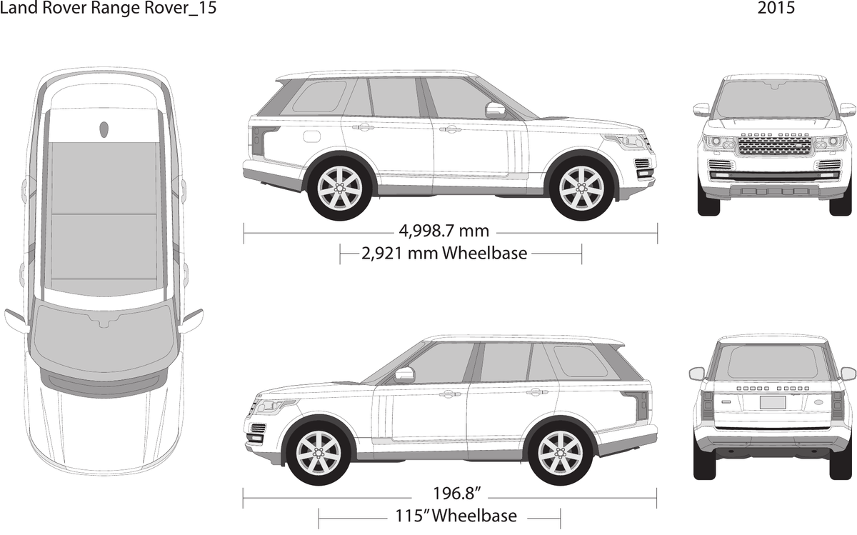 2015 Land Rover Range Rover vector wrap template, Design-Ready PDF - GravBase