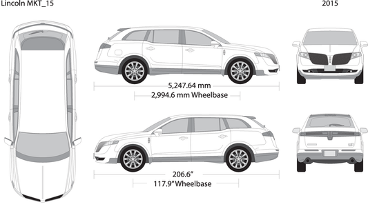 2015 Lincoln Mkt V15 Vehicle Wrap Template