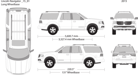 2015 Lincoln Navigator vector wrap template V01, Design-Ready PDF - GravBase