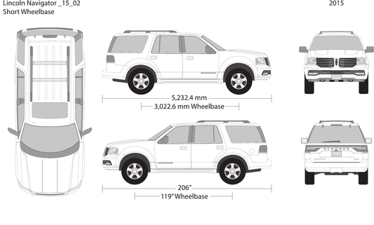 2015 Lincoln Navigator vector wrap template V02, Design-Ready PDF - GravBase
